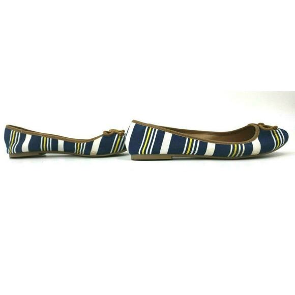 Charming Charlie Multi-color Striped Flat Shoes Women’s Size 10 - Picture 1 of 5